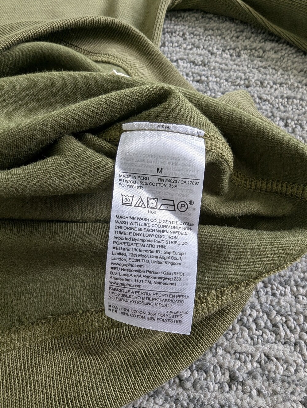 Banana Republic Slub Double-Knit Crew-Neck T-Shirt Green Mangrove Soft Classic - Picture 9 of 10